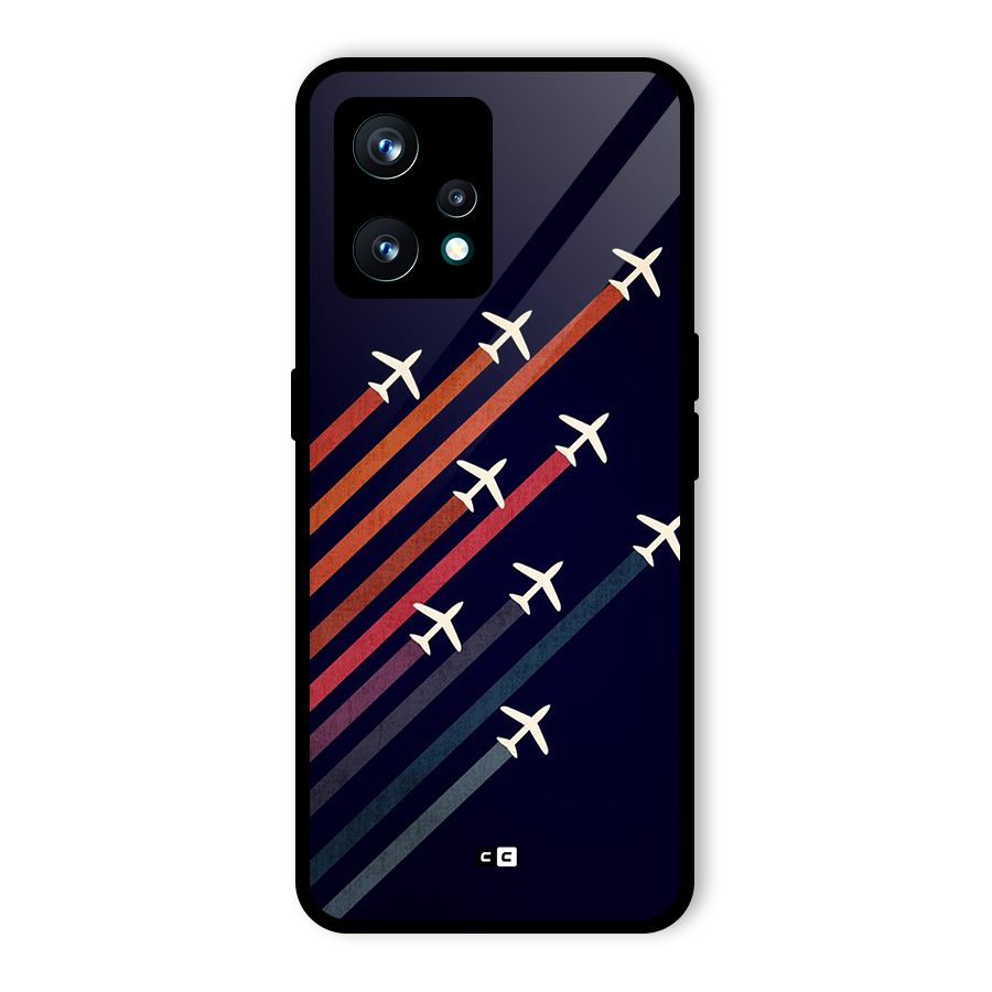 Flying Planes Glass Back Case for Realme 9 Pro Plus 5G