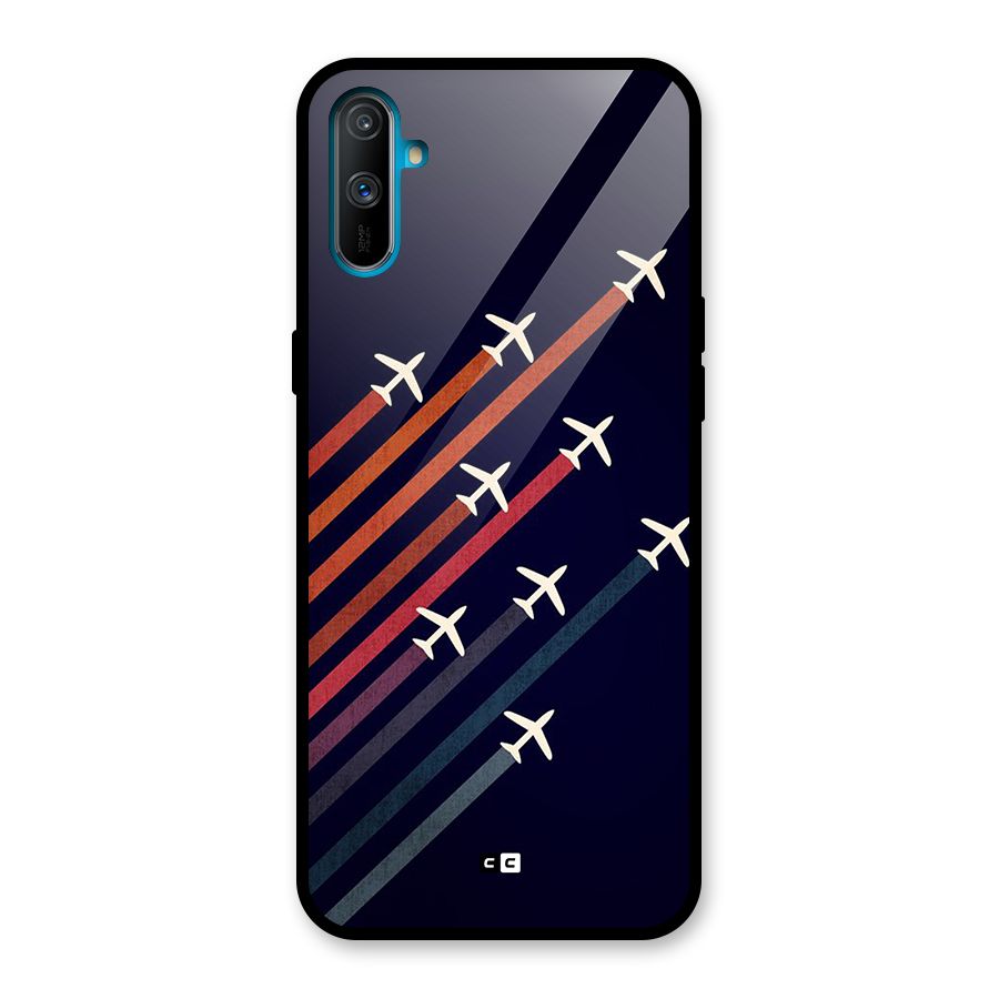 Flying Planes Glass Back Case for Realme C3
