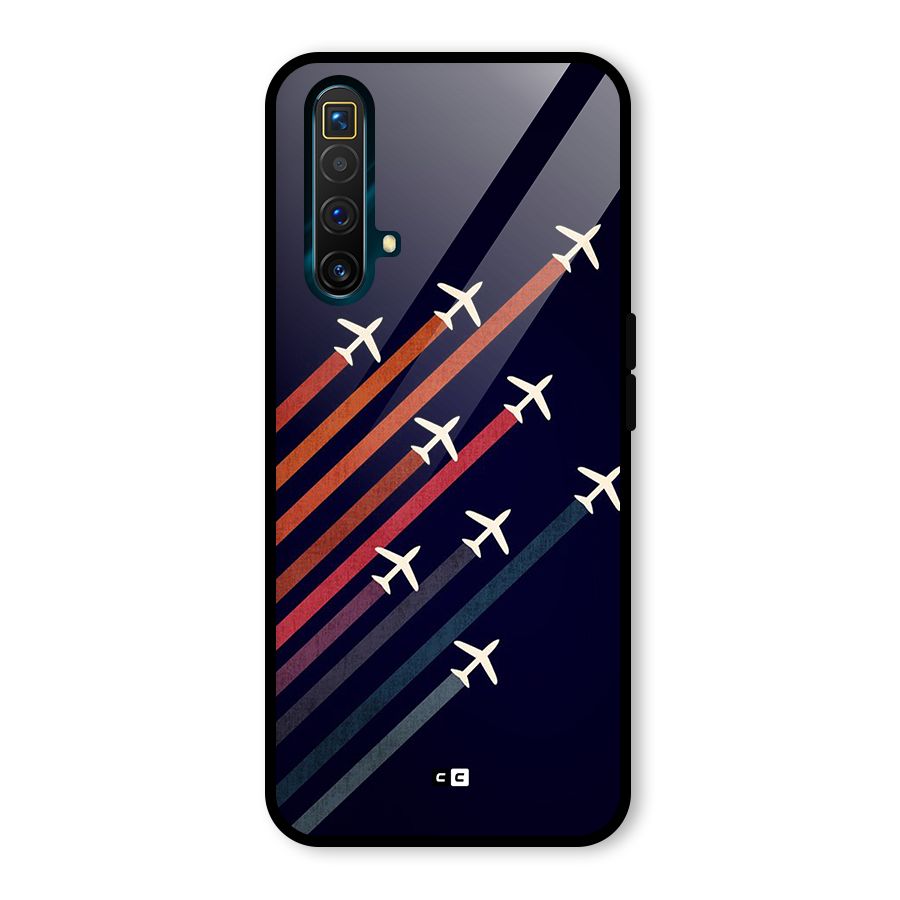 Flying Planes Glass Back Case for Realme X3