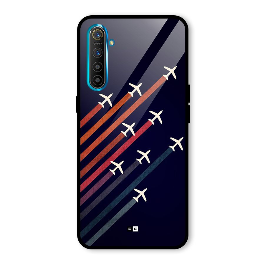 Flying Planes Glass Back Case for Realme XT