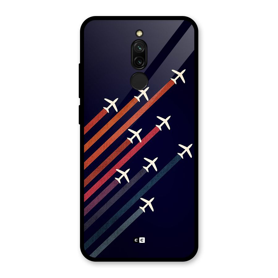 Flying Planes Glass Back Case for Redmi 8