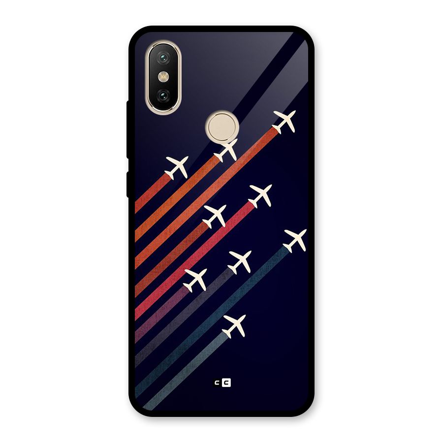 Flying Planes Glass Back Case for Redmi A2