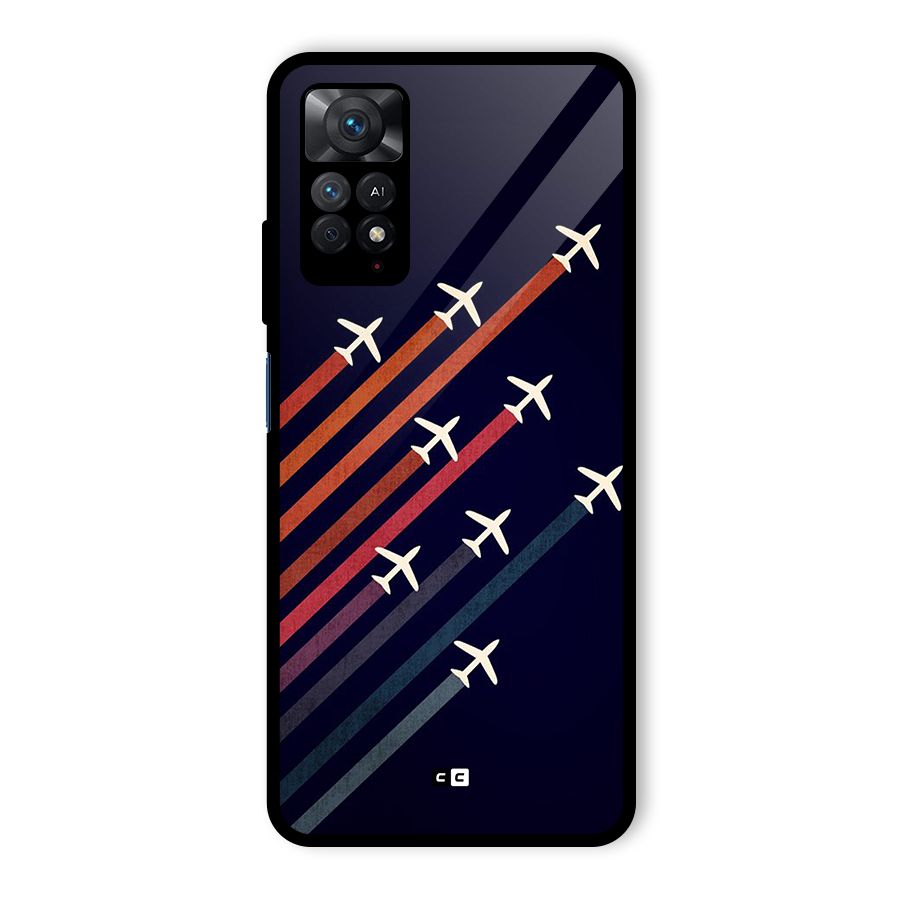 Flying Planes Glass Back Case for Redmi Note 11 Pro Plus 5G