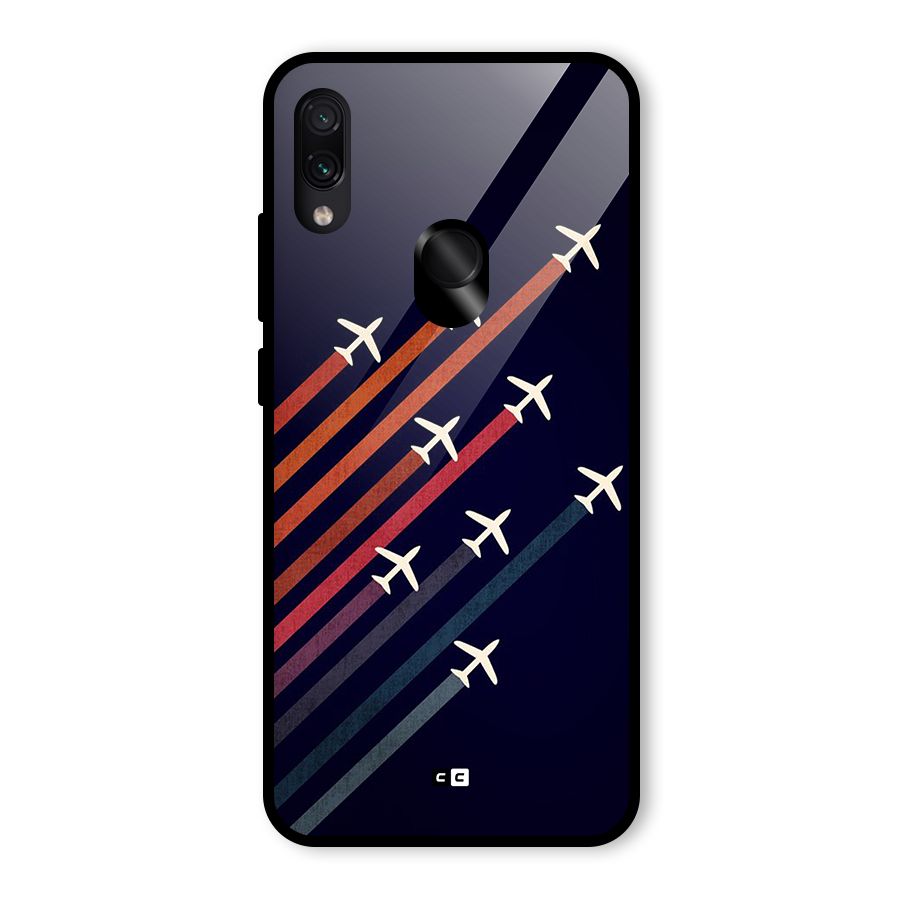 Flying Planes Glass Back Case for Redmi Note 7 Pro