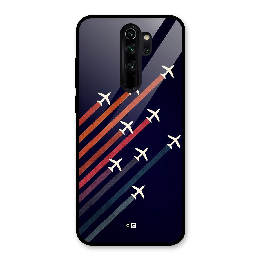 Flying Planes Glass Back Case for Redmi Note 8 Pro