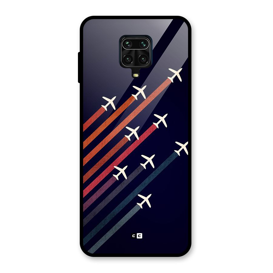 Flying Planes Glass Back Case for Redmi Note 9 Pro