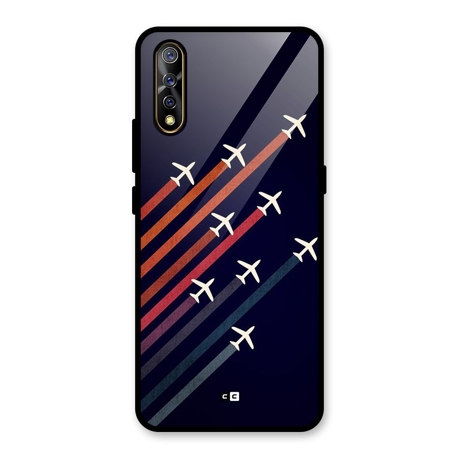 Flying Planes Glass Back Case for Vivo S1