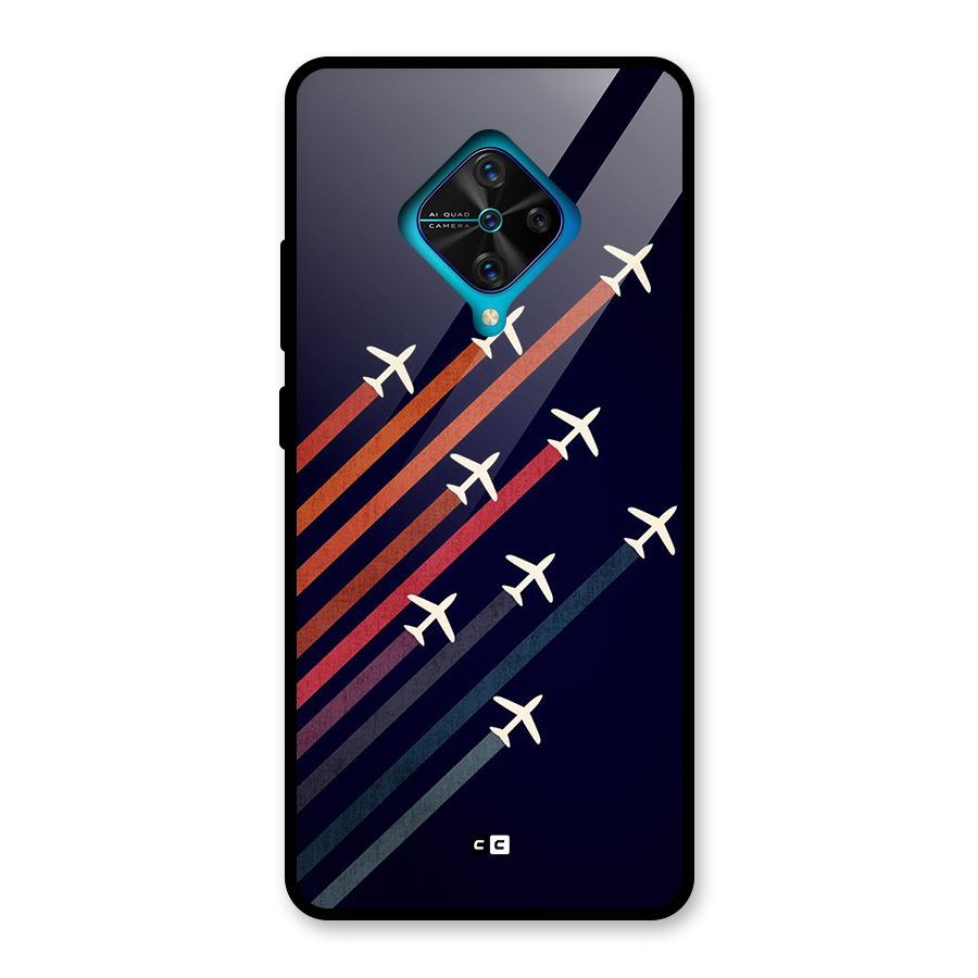 Flying Planes Glass Back Case for Vivo S1 Pro