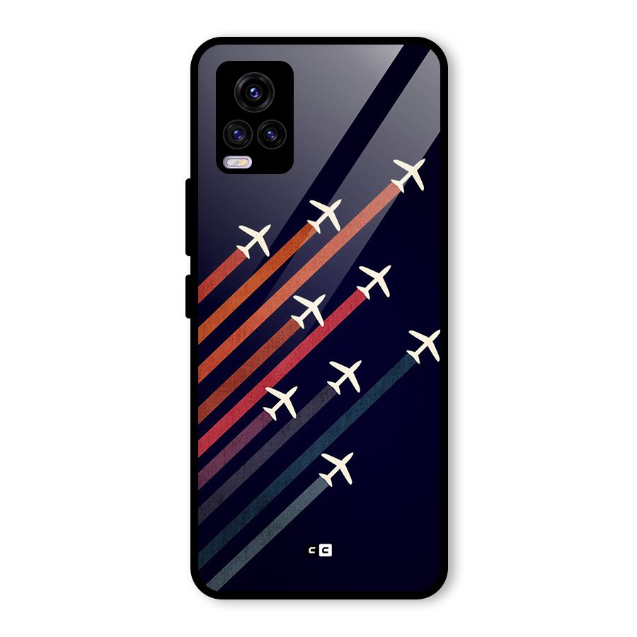 Flying Planes Glass Back Case for Vivo V20
