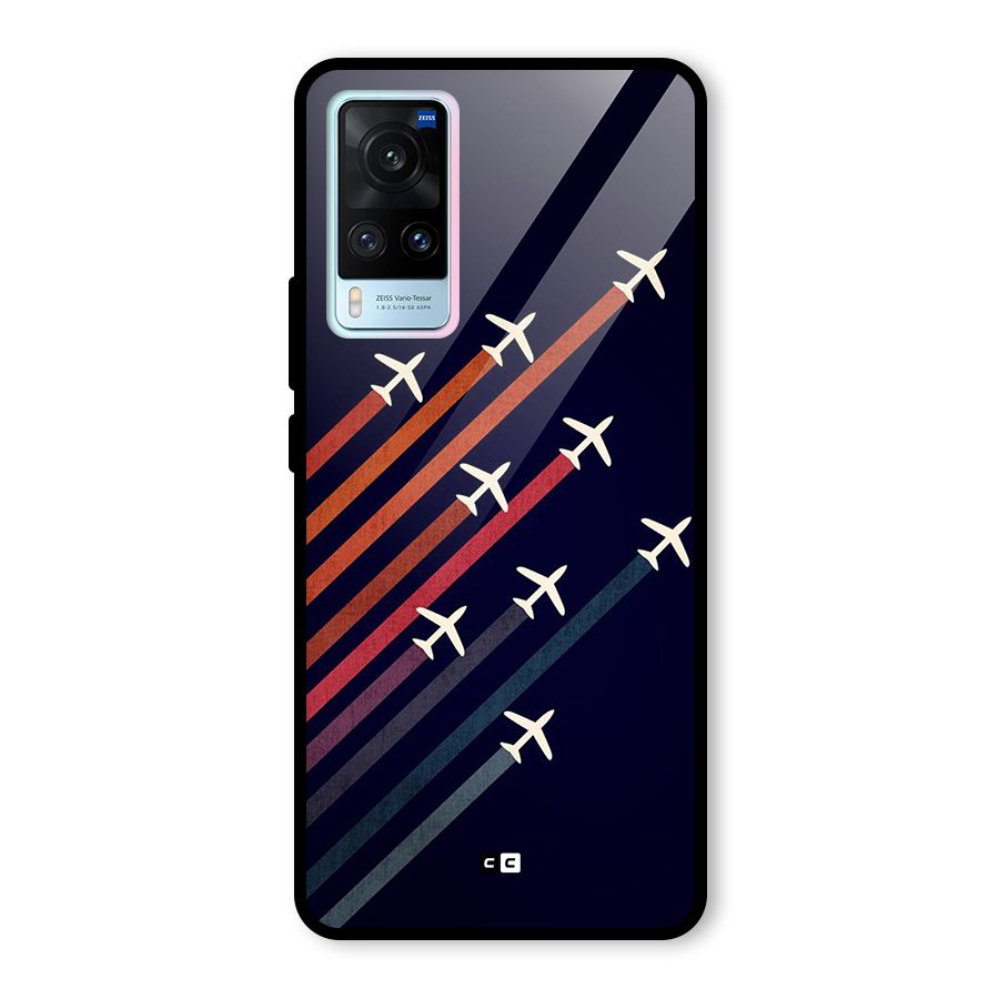 Flying Planes Glass Back Case for Vivo X60