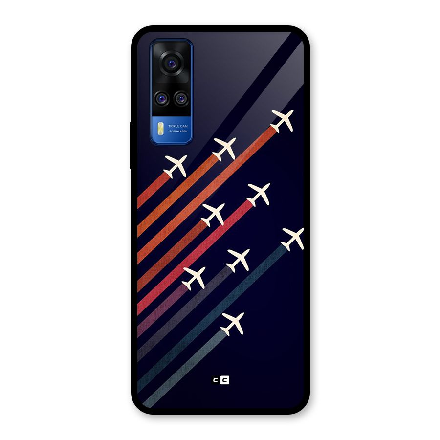 Flying Planes Glass Back Case for Vivo Y31