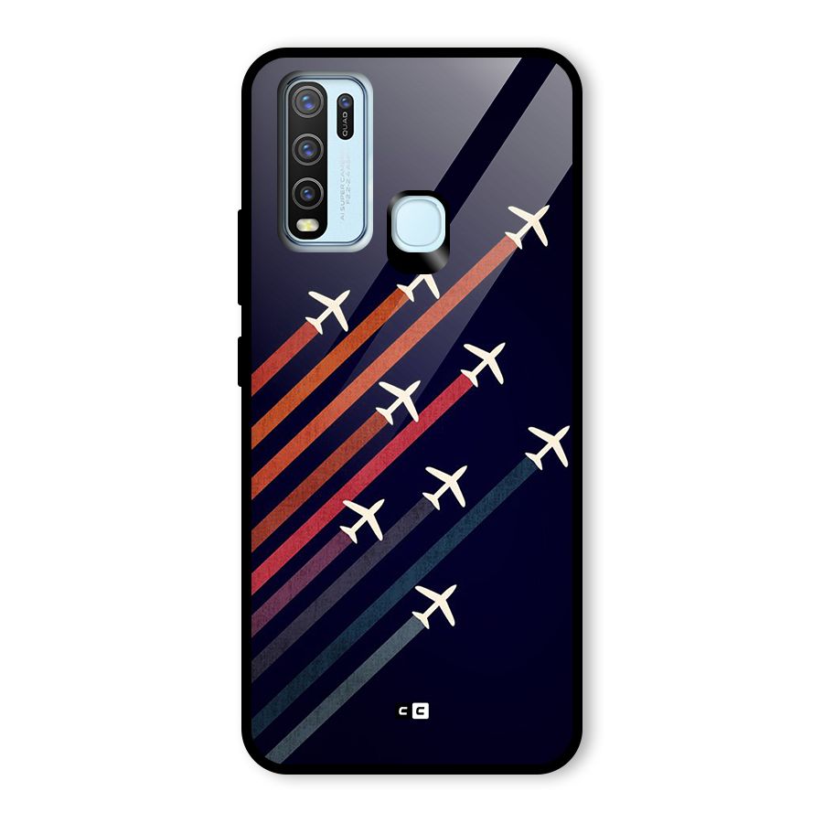 Flying Planes Glass Back Case for Vivo Y50