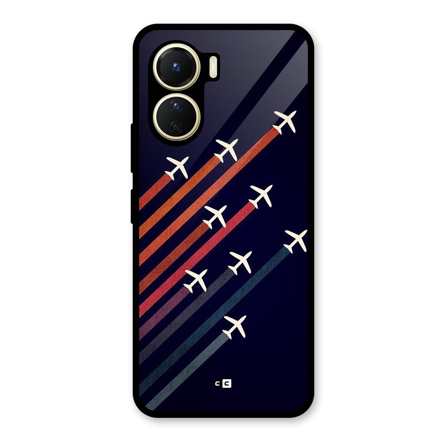Flying Planes Glass Back Case for Vivo Y56