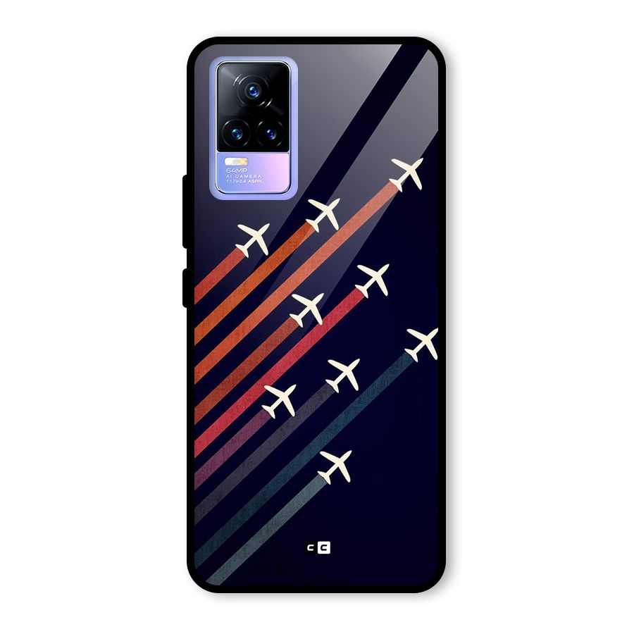 Flying Planes Glass Back Case for Vivo Y73