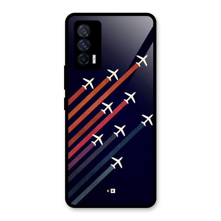 Flying Planes Glass Back Case for Vivo iQOO 7 5G