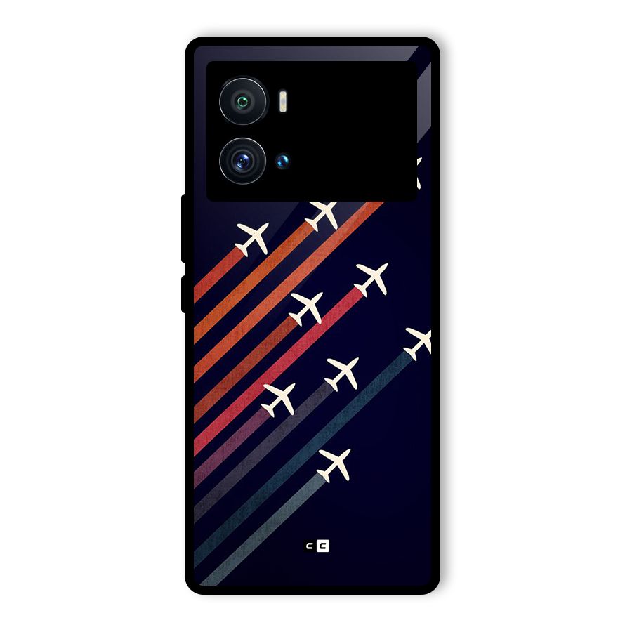 Flying Planes Glass Back Case for Vivo iQOO 9 Pro