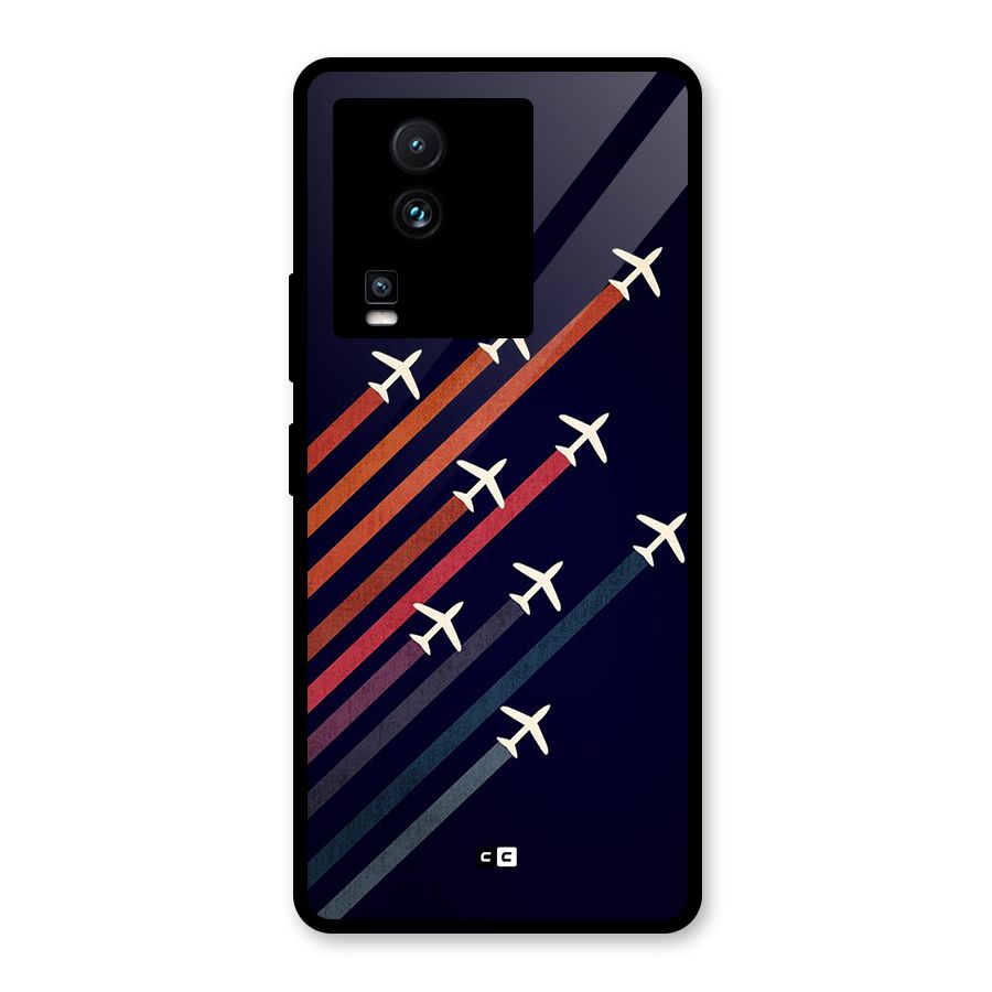 Flying Planes Glass Back Case for Vivo iQOO Neo 7