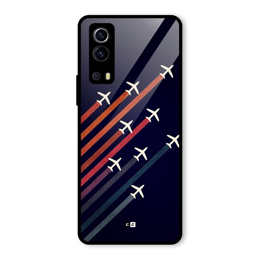 Flying Planes Glass Back Case for Vivo iQOO Z3