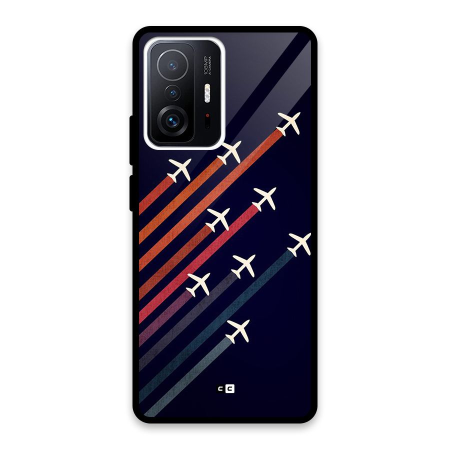 Flying Planes Glass Back Case for Xiaomi 11T Pro
