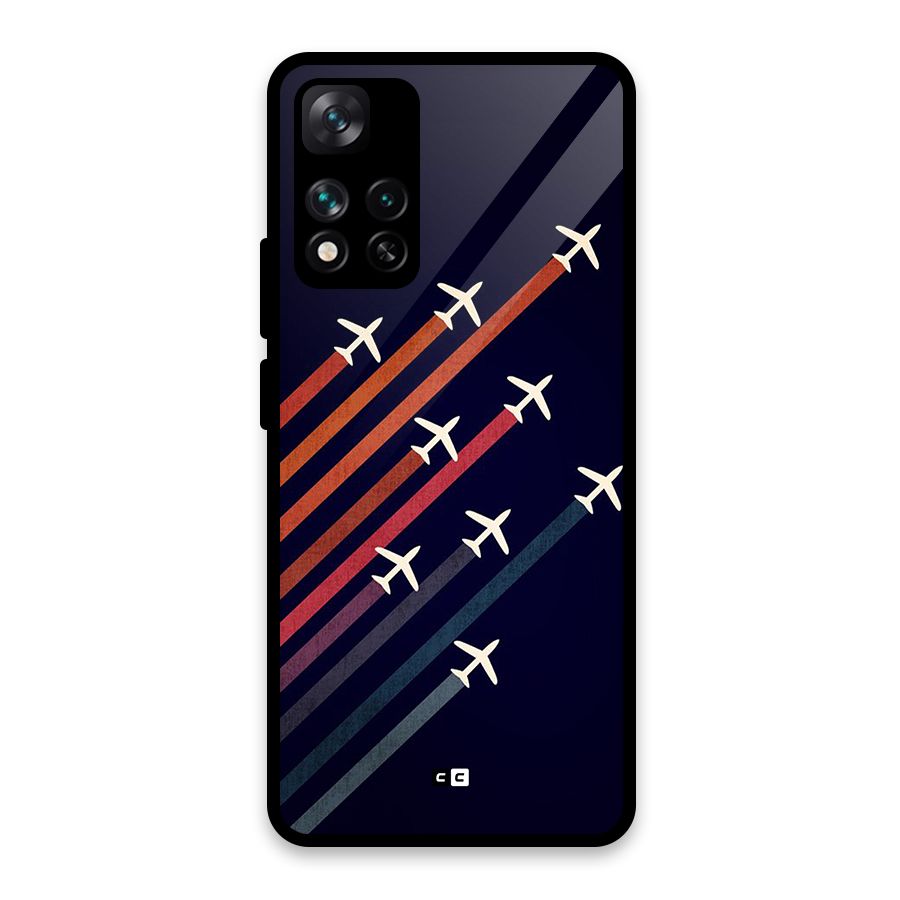 Flying Planes Glass Back Case for Xiaomi 11i 5G