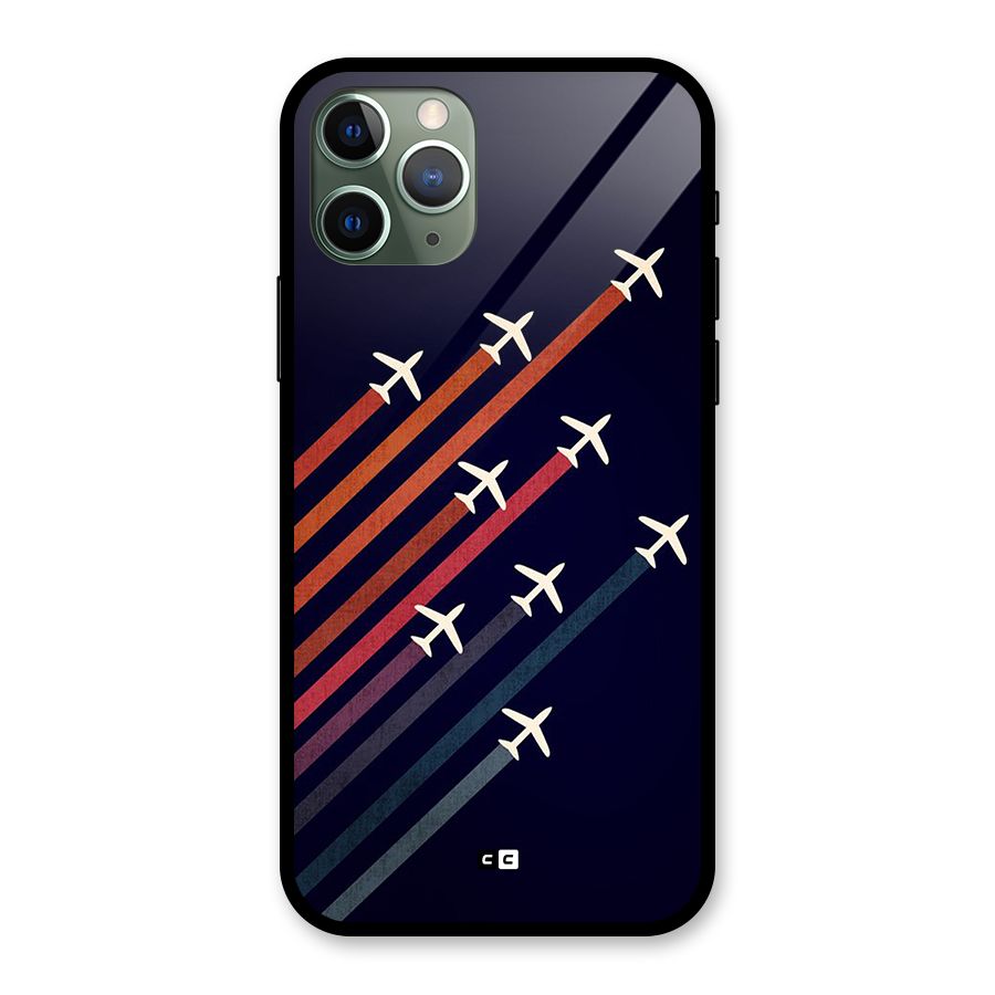 Flying Planes Glass Back Case for iPhone 11 Pro