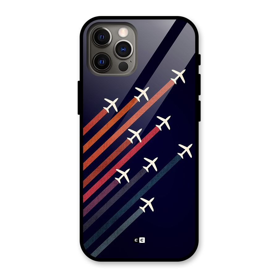 Flying Planes Glass Back Case for iPhone 12 Pro