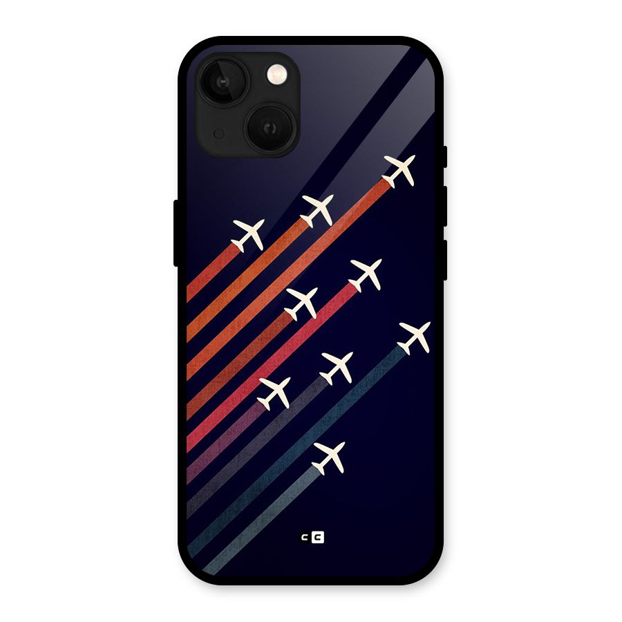 Flying Planes Glass Back Case for iPhone 13