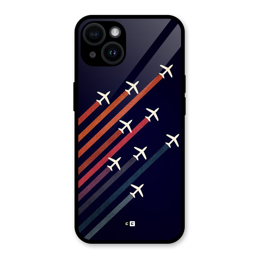 Flying Planes Glass Back Case for iPhone 14