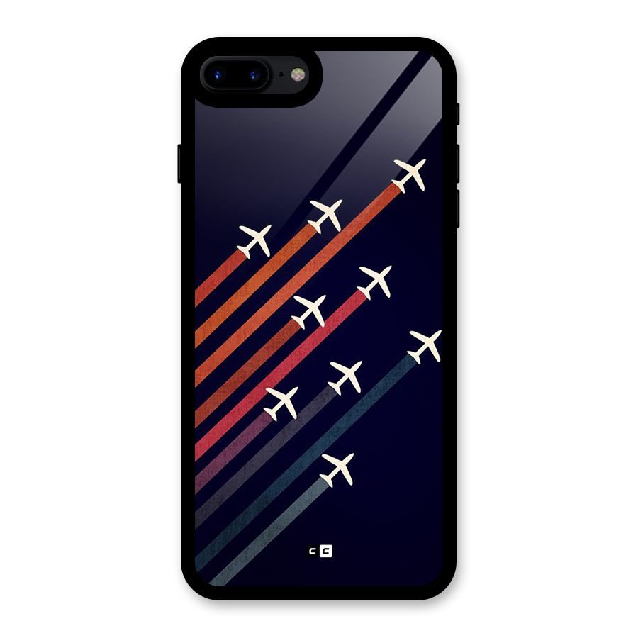 Flying Planes Glass Back Case for iPhone 7 Plus