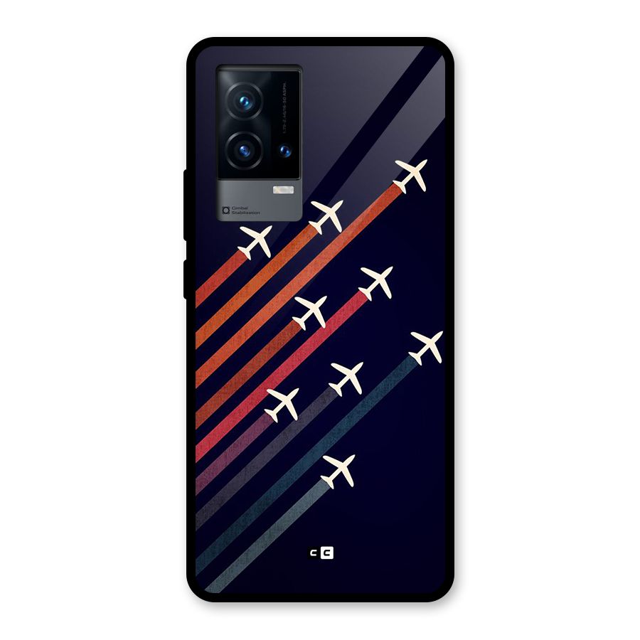 Flying Planes Glass Back Case for iQOO 9 5G
