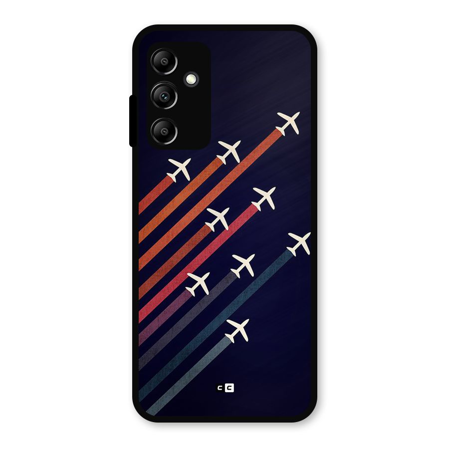 Flying Planes Metal Back Case for Galaxy A14 5G