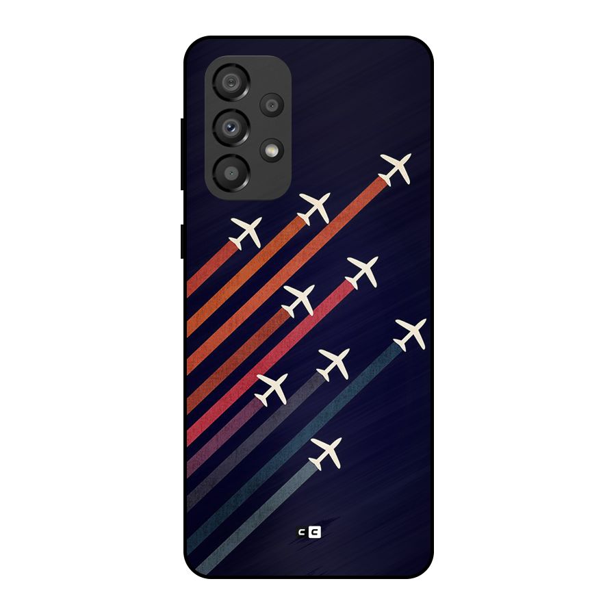 Flying Planes Metal Back Case for Galaxy A33 5G