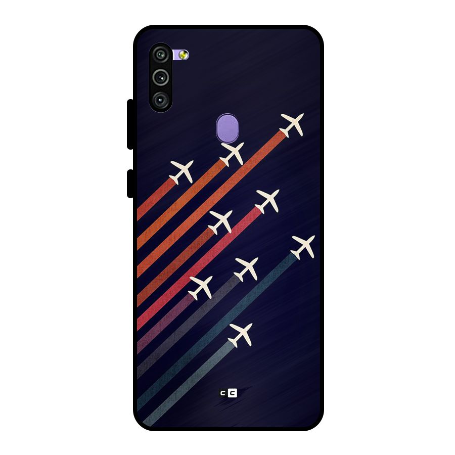 Flying Planes Metal Back Case for Galaxy M11