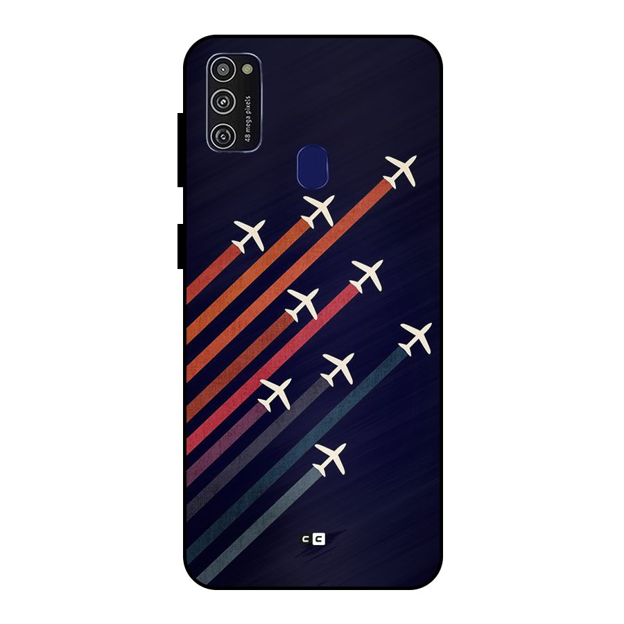 Flying Planes Metal Back Case for Galaxy M30s