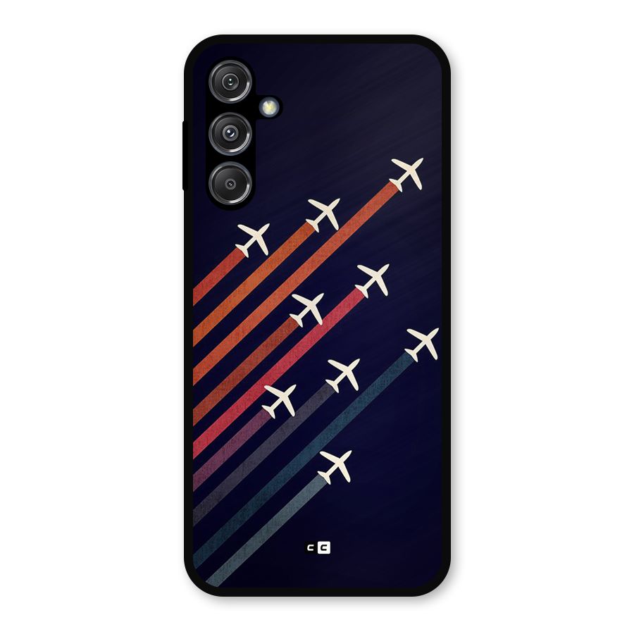 Flying Planes Metal Back Case for Galaxy M34 5G