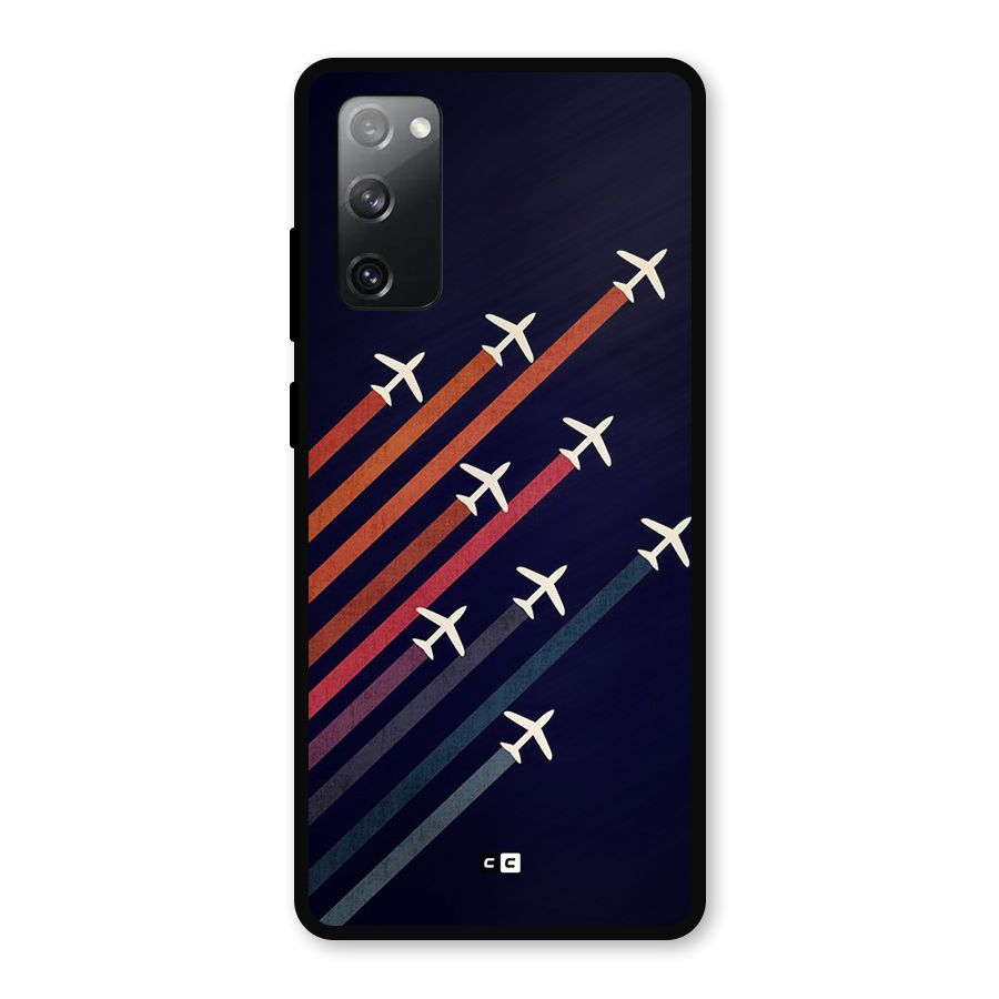 Flying Planes Metal Back Case for Galaxy S20 FE 5G
