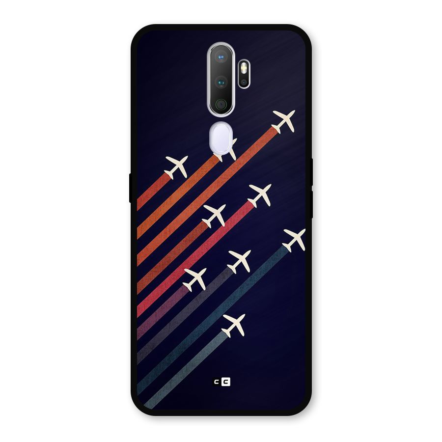 Flying Planes Metal Back Case for Oppo A5 (2020)