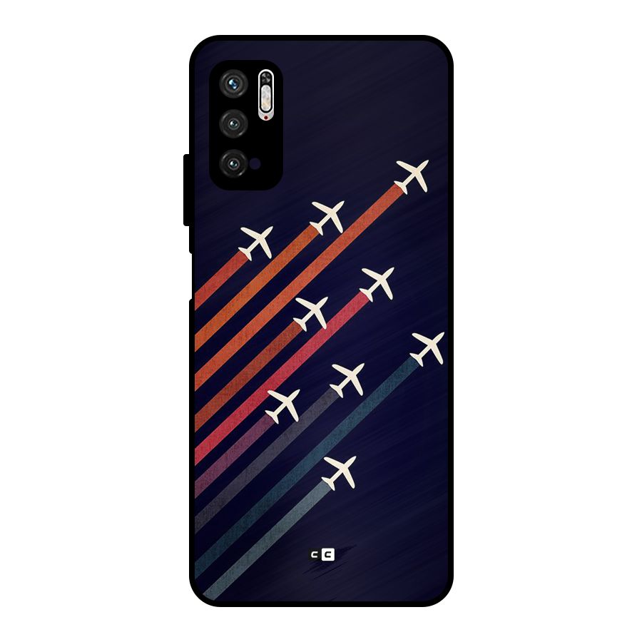 Flying Planes Metal Back Case for Poco M3 Pro 5G