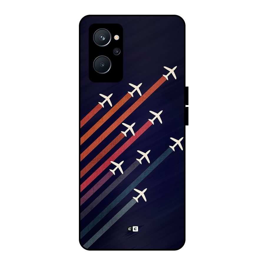 Flying Planes Metal Back Case for Realme 9i 5G