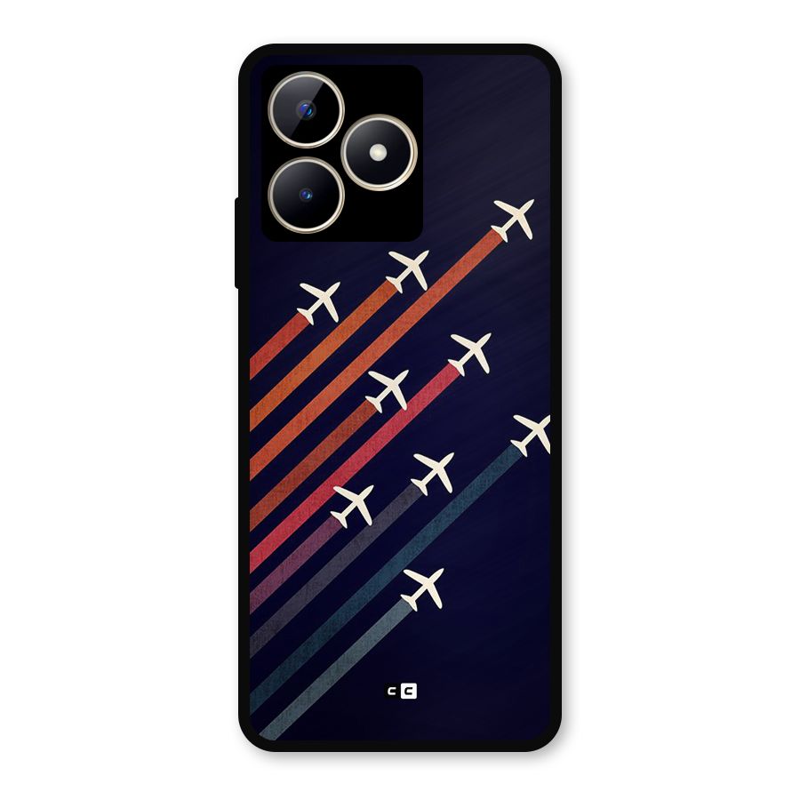 Flying Planes Metal Back Case for Realme C53