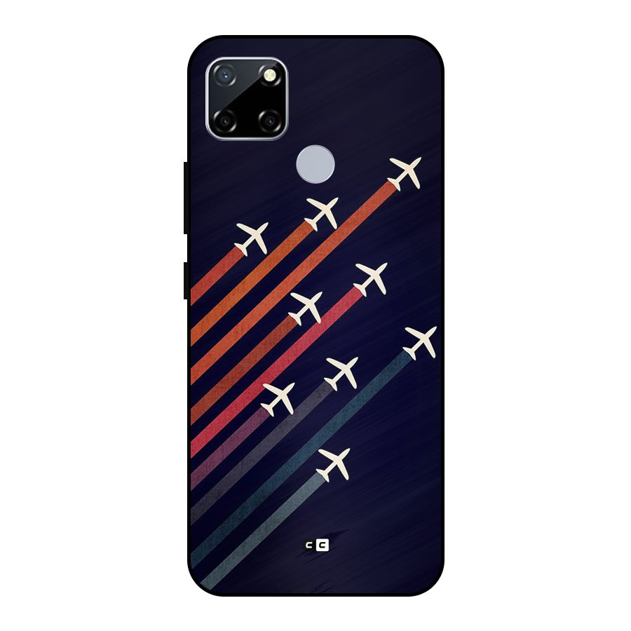 Flying Planes Metal Back Case for Realme Narzo 30A
