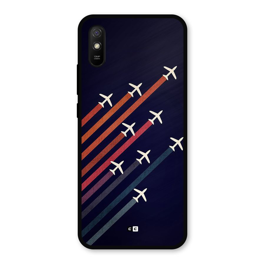 Flying Planes Metal Back Case for Redmi 9a