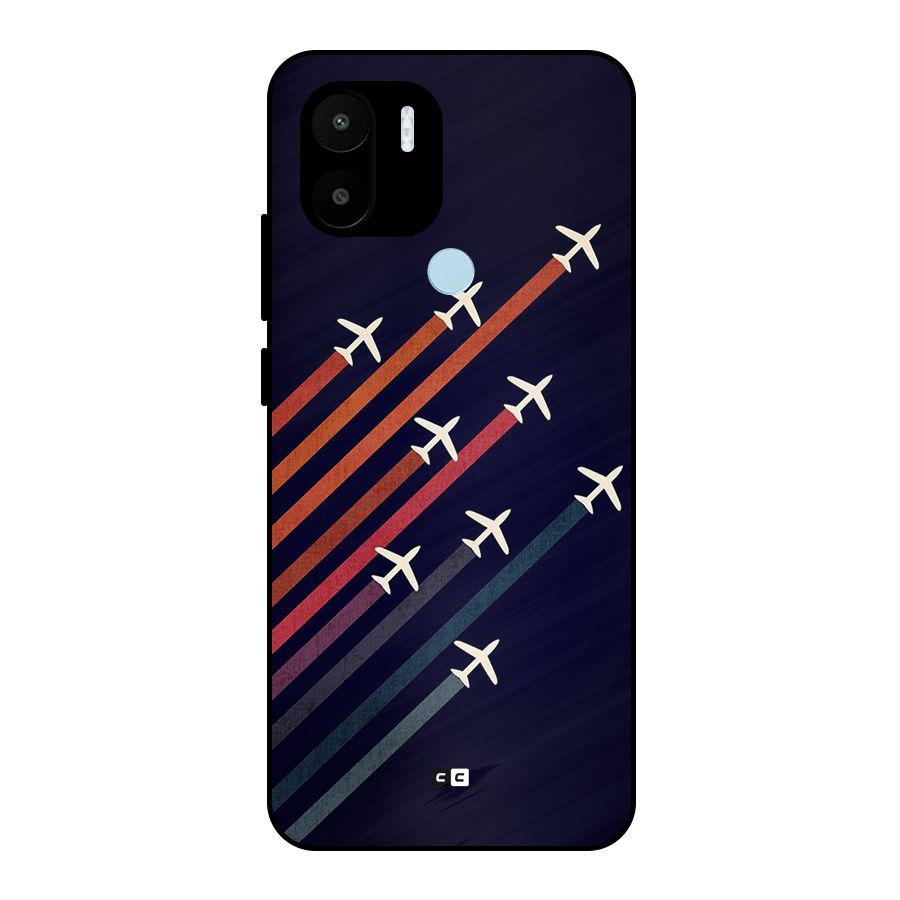 Flying Planes Metal Back Case for Redmi A2 Plus