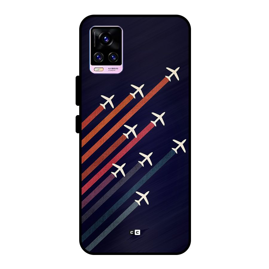 Flying Planes Metal Back Case for Vivo V20 Pro