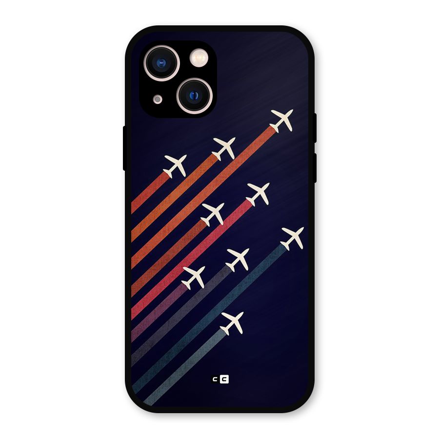 Flying Planes Metal Back Case for iPhone 13