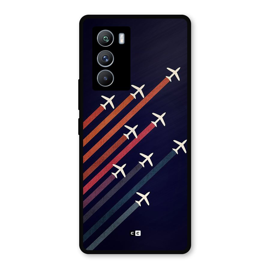 Flying Planes Metal Back Case for iQOO 9 SE