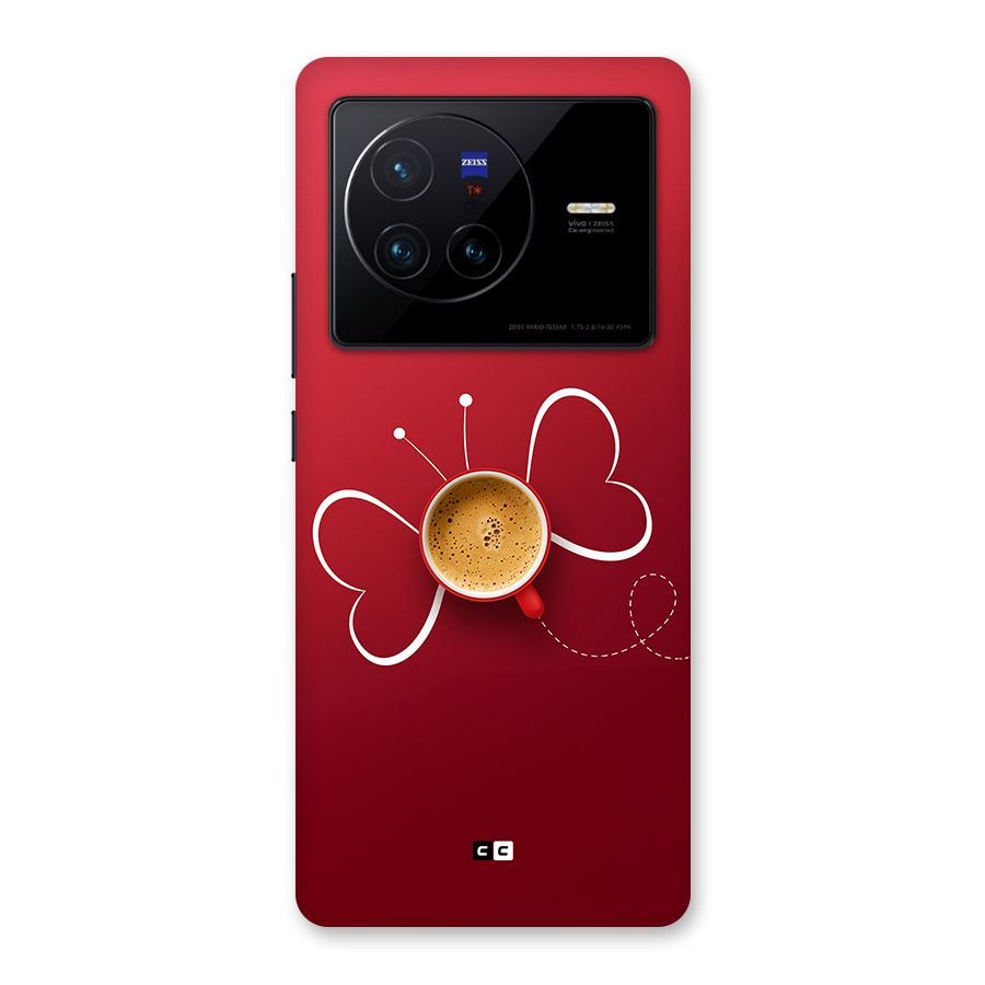 Flying Tea Back Case for Vivo X80