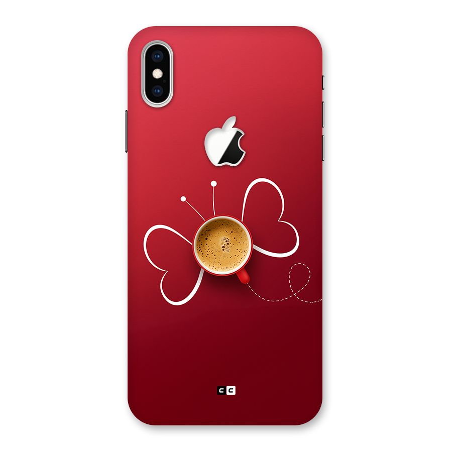 Flying Tea Back Case for iPhone XS Max Apple Cut