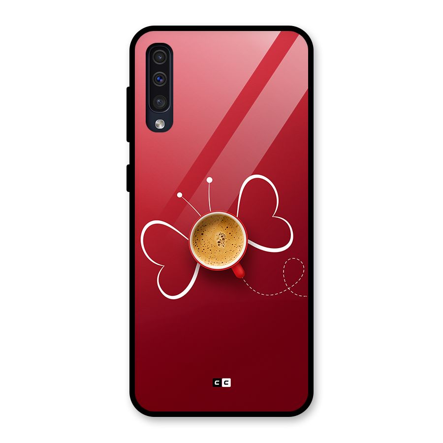 Flying Tea Glass Back Case for Galaxy A30s