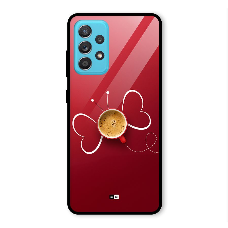 Flying Tea Glass Back Case for Galaxy A52s 5G